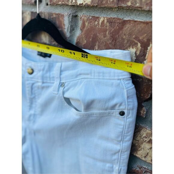 Eileen Fisher pants color white stretch denim new without tag in excellent condi - Picture 8 of 10